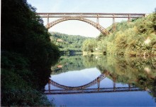 ponte stradale e ferroviario a Paderno sull'Adda